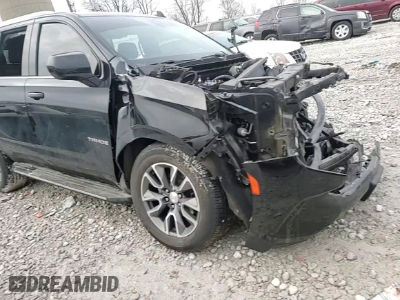 2021 Chevrolet Tahoe LS z VIN 1GNSKMKD8MR191699, wystawiony jako Copart lot #84043944 z przebiegiem Nie podano mil oraz Szkoda całkowita • Salvage title. Historia ofert i sprzedaży dostępna na DreamBid. Obrazek 10.