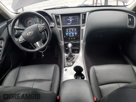 2017 Infiniti Q50 Premium with VIN JN1EV7AR0HM838405, listed as a Copart auction lot 47874455 with 87,383 mi miles and Clean title. Bid and sale history available at DreamBid. Image 8.
