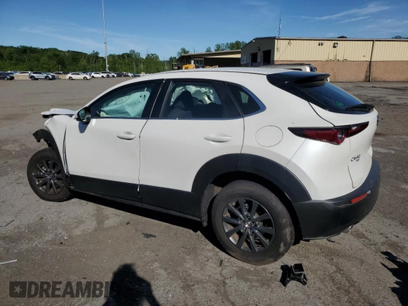 2023 Mazda CX-30 S with VIN 3MVDMBAM0PM506565, listed as a Copart auction lot 57699125 with 7,345 mi miles and Salvage title. Bid and sale history available at DreamBid. Image 2.