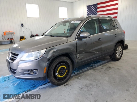 2011 Volkswagen Tiguan SE with VIN WVGBV7AXXBW544449, listed as a Copart auction lot 54678055 with 159,243 mi miles and Salvage Title. Bid and sale history available at DreamBid. Image 1.