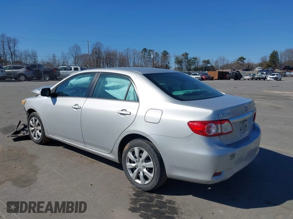 2013 Toyota Corolla L with VIN 2T1BU4EE5DC044497, listed as a IAAI auction lot 41654041 with 168,870 mi miles and . Bid and sale history available at DreamBid. Image 3.