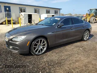 2013 BMW 6 Series 650i with VIN WBA6B2C56DD128455, listed as a Copart auction lot 44652725 with 59,237 mi miles and Clean Title. Bid and sale history available at carsss.com. Image 1.