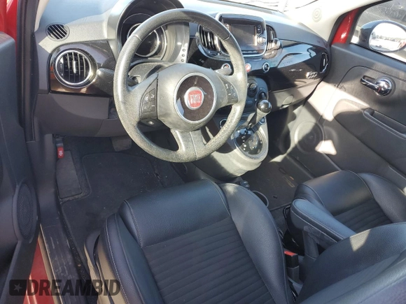 2017 FIAT 500 Pop with VIN 3C3CFFKR4HT600890, listed as a Copart auction lot 49456795 with 61,356 mi miles and Salvage title. Bid and sale history available at DreamBid. Image 8.