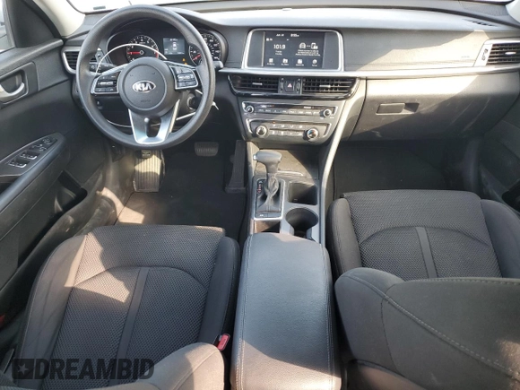 2019 Kia Optima LX with VIN 5XXGT4L34KG326467, listed as a Copart auction lot 60603525 with 59,201 mi miles and Salvage title. Bid and sale history available at DreamBid. Image 8.