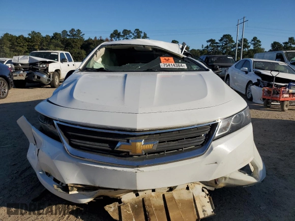 2018 Chevrolet Impala LS with VIN 2G11Z5S31J9144106, listed as a Copart auction lot 75414384 with 0 mi miles and Salvage Title. Bid and sale history available at carsss.com. Image 5.