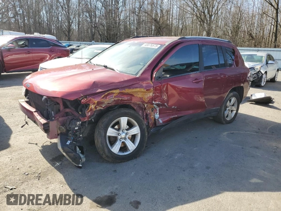 2016 Jeep Compass Sport with VIN 1C4NJDBB2GD663405, listed as a Copart auction lot 46676575 with Not provided miles and Salvage title. Bid and sale history available at DreamBid. Image 1.