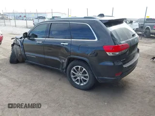 2015 Jeep Grand Cherokee Limited with VIN 1C4RJFBG1FC869568, listed as a IAAI auction lot 41665414 with 1 mi miles. Bid and sale history available at carsss.com. Image 3.