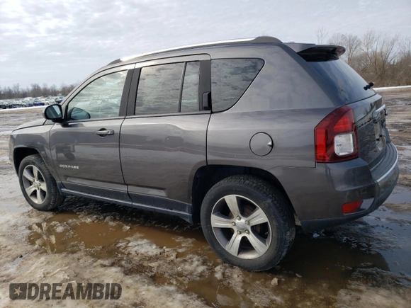 2016 Jeep Compass Latitude with VIN 1C4NJCEAXGD760221, listed as a Copart auction lot 46456585 with 104,900 mi miles and Clean Title. Bid and sale history available at carsss.com. Image 2.