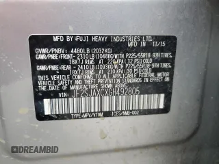 2016 Subaru Forester 2.5i Touring with VIN JF2SJAXCXGH492805, listed as a Copart auction lot 43005745 with 168,105 mi miles and Salvage Title. Bid and sale history available at carsss.com. Image 13.