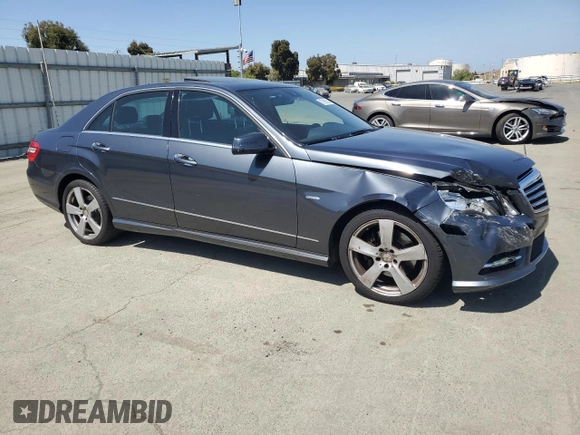 2012 Mercedes-Benz E 350 Luxury with VIN WDDHF5KB3CA596495, listed as a Copart auction lot 57890525 with 93,769 mi miles and Salvage title. Bid and sale history available at DreamBid. Image 4.