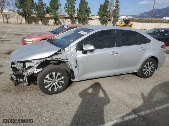 2022 Toyota Corolla Hybrid LE with VIN JTDEAMDE0N3009397, listed as a Copart auction lot 47399435 with NaN miles and Salvage Title. Bid and sale history available at carsss.com. Image 1.