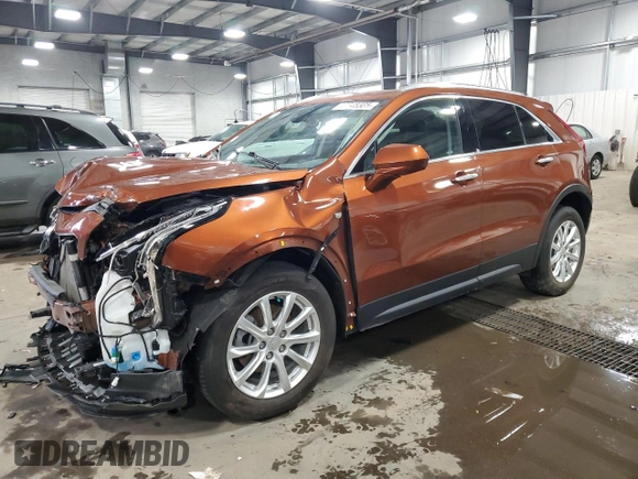 2019 Cadillac XT4 AWD Luxury with VIN 1GYFZBR44KF147644, listed as a Copart auction lot 42345385 with 50,919 mi miles and Salvage Title. Bid and sale history available at carsss.com. Image 1.