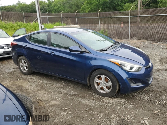 2015 Hyundai Elantra SE z VIN 5NPDH4AE7FH614759, wystawiony jako Copart lot #58967455 z przebiegiem 85 725 mil mil oraz Szkoda całkowita • Salvage title. Historia ofert i sprzedaży dostępna na DreamBid. Obrazek 4.