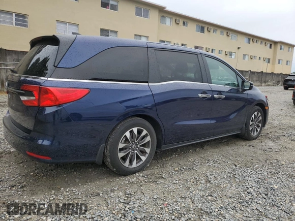 2023 Honda Odyssey EX-L with VIN 5FNRL6H69PB006143, listed as a Copart auction lot 46552245 with 30,674 mi miles and Salvage Title. Bid and sale history available at carsss.com. Image 3.