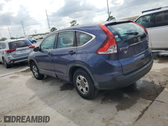 2013 Honda CR-V LX with VIN 3CZRM3H39DG710506, listed as a Copart auction lot 58483705 with 245,244 mi miles and Non repairable. Bid and sale history available at DreamBid. Image 2.