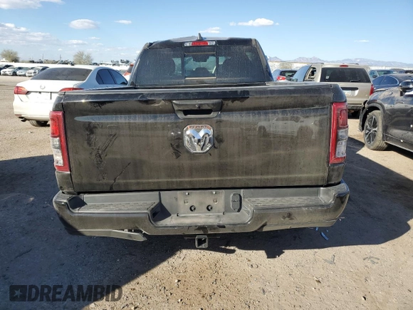 2024 Ram 1500 Tradesman with VIN 1C6SRECG8RN205674, listed as a Copart auction lot 88942195 with 21,121 mi miles and Salvage title. Bid and sale history available at DreamBid. Image 6.