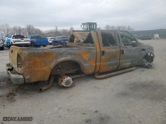 2008 Ford Super Duty F-250 SRW XL with VIN 1FTSW21R08EA94881, listed as a Copart auction lot 49525315 with 0 mi miles and Salvage Title. Bid and sale history available at carsss.com. Image 3.