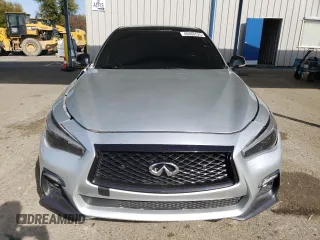 2019 Infiniti Q50 RED SPORT 400 with VIN JN1FV7AP9KM760846, listed as a Copart auction lot 46466525 with 54,485 mi miles and Salvage Title. Bid and sale history available at carsss.com. Image 5.