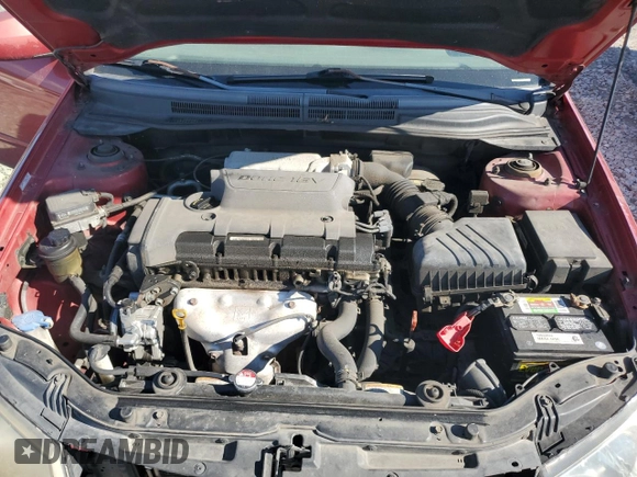 2009 Kia Spectra EX with VIN KNAFE221595630820, listed as a Copart auction lot 72431004 with 136,469 mi miles and Salvage Title. Bid and sale history available at carsss.com. Image 12.