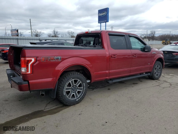 2015 Ford F-150 XLT w/HD Payload Pkg with VIN 1FTFW1EG9FFA35744, listed as a Copart auction lot 51133275 with 128,006 mi miles and Salvage Title. Bid and sale history available at carsss.com. Image 3.
