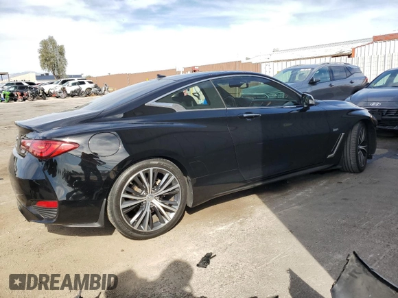 2019 Infiniti Q60 3.0t LUXE with VIN JN1EV7EK9KM230869, listed as a Copart auction lot 50229155 with 40,385 mi miles and Salvage Title. Bid and sale history available at carsss.com. Image 3.