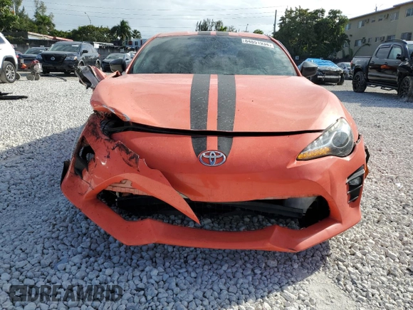 2017 Toyota 86 with VIN JF1ZNAA15H9708487, listed as a Copart auction lot 84851934 with 68,966 mi miles and Salvage Title. Bid and sale history available at carsss.com. Image 5.