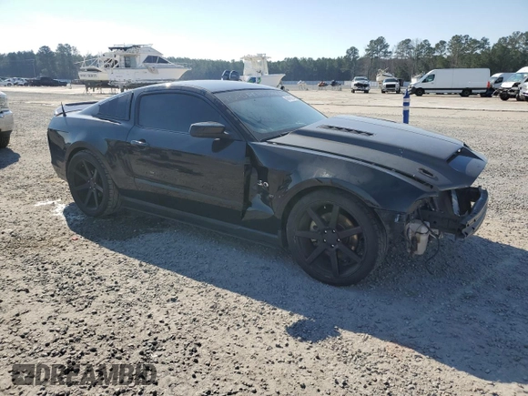 2012 Ford Mustang GT Premium with VIN 1ZVBP8CF7C5271581, listed as a Copart auction lot 46416255 with 167,239 mi miles and Salvage Title. Bid and sale history available at DreamBid. Image 4.