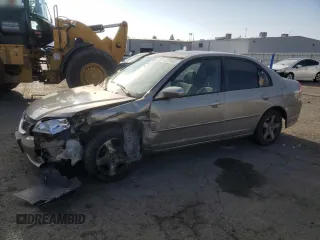 2004 Honda Civic EX with VIN 2HGES26864H537435, listed as a Copart auction lot 42229645 with 150,241 mi miles and Salvage Title. Bid and sale history available at carsss.com. Image 1.