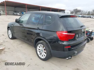 2014 BMW X3 xDrive28i with VIN 5UXWX9C50E0D25127, listed as a IAAI auction lot 41487866 with 117,576 mi miles and . Bid and sale history available at DreamBid. Image 3.
