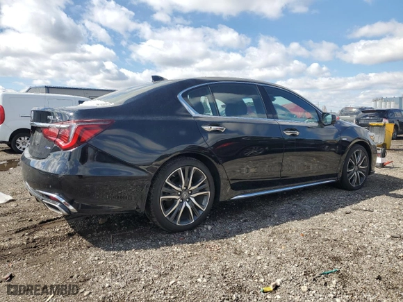 2019 Acura RLX Hybrid Advance Pkg with VIN JH4KC2F99KC000242, listed as a Copart auction lot 48571295 with 40,832 mi miles and Salvage Title. Bid and sale history available at carsss.com. Image 3.