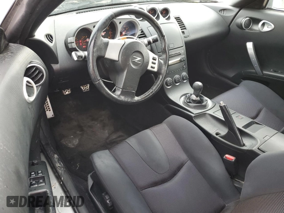 2004 Nissan 350Z Touring with VIN JN1AZ34D54T166336, listed as a Copart auction lot 86535994 with 77,604 mi miles and Salvage Title. Bid and sale history available at carsss.com. Image 8.