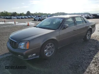 2002 Cadillac DeVille DTS z VIN 1G6KF579X2U270327, wystawiony jako Copart lot #57667485 z przebiegiem 118 260 mil mil oraz Szkoda całkowita • Salvage title. Historia ofert i sprzedaży dostępna na DreamBid. Obrazek 1.