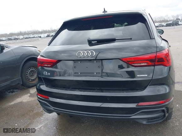 2020 Audi Q3 S line Premium with VIN WA1DECF37L1018476, listed as a IAAI auction lot 41685740 with 46,366 mi miles. Bid and sale history available at carsss.com. Image 16.