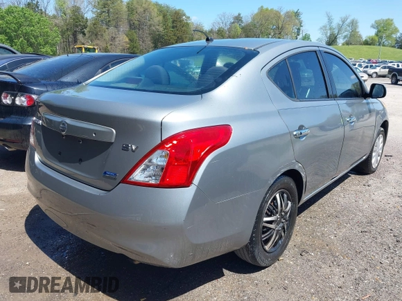 2012 Nissan Versa SL with VIN 3N1CN7AP9CL898644, listed as a IAAI auction lot 41971265 with 1 mi miles. Bid and sale history available at carsss.com. Image 4.