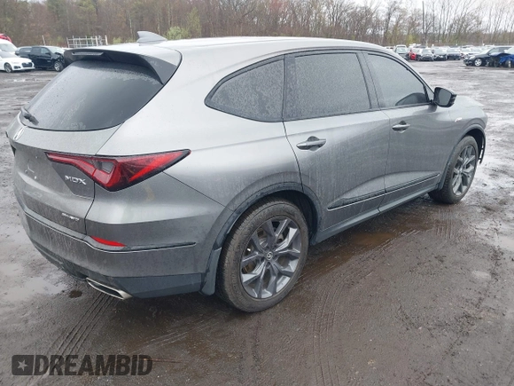 2023 Acura MDX w/A-Spec Package with VIN 5J8YE1H09PL005948, listed as a IAAI auction lot 42027540 with 15,963 mi miles and . Bid and sale history available at DreamBid. Image 4.