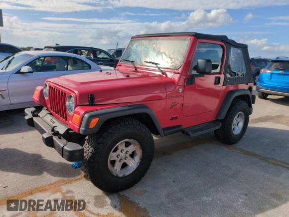 2006 Jeep Wrangler Sport with VIN 1J4FA49S06P718273, listed as a Copart auction lot 74676564 with 0 mi miles and Salvage Title. Bid and sale history available at carsss.com. Image 1.