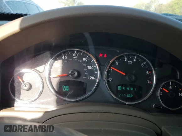 2008 Jeep Liberty Limited with VIN 1J8GN58K28W164242, listed as a Copart auction lot 50615085 with 217,102 mi miles and Salvage Title. Bid and sale history available at DreamBid. Image 9.