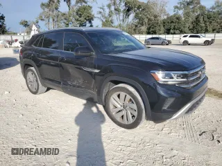 2022 Volkswagen Atlas SE with VIN 1V2WE2CA3NC205358, listed as a Copart auction lot 84341324 with 84,992 mi miles and Salvage title. Bid and sale history available at DreamBid. Image 4.