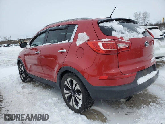 2011 Kia Sportage SX with VIN KNDPCCA62B7151796, listed as a Copart auction lot 44892215 with 205,983 mi miles and Salvage Title. Bid and sale history available at carsss.com. Image 2.
