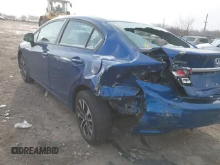 2013 Honda Civic EX with VIN 19XFB2F89DE251299, listed as a IAAI auction lot 41593767 with Not Provided miles and . Bid and sale history available at DreamBid. Image 3.