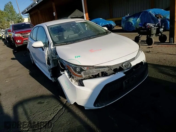 2020 Toyota Corolla L with VIN 5YFDPRAE3LP008647, listed as a Copart auction lot 53513775 with 50,960 mi miles and Salvage Title. Bid and sale history available at carsss.com. Image 10.