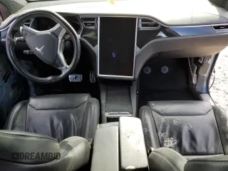 2016 Tesla Model X 70D with VIN 5YJXCAE27GF025513, listed as a Copart auction lot 49345345 with Not Provided miles and Salvage Title. Bid and sale history available at DreamBid. Image 8.