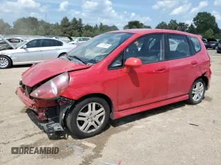 2007 Honda Fit Sport with VIN JHMGD38607S055106, listed as a Copart auction lot 61173615 with 258,614 mi miles and Salvage title. Bid and sale history available at DreamBid. Image 1.