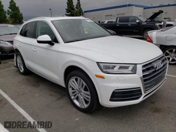 2018 Audi Q5 Premium Plus with VIN WA1BNAFY8J2129729, listed as a Copart auction lot 41141563 with 70,165 mi miles and . Bid and sale history available at DreamBid. Image 4.