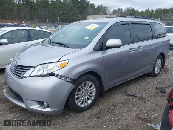 2012 Toyota Sienna XLE AAS with VIN 5TDYK3DC5CS260236, listed as a IAAI auction lot 41861457 with 123,530 mi miles and . Bid and sale history available at DreamBid. Image 2.