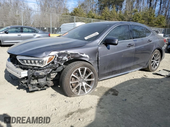 2018 Acura TLX Technology with VIN 19UUB2F56JA012371, listed as a Copart auction lot 46731045 with 76,569 mi miles and Salvage title. Bid and sale history available at DreamBid. Image 1.