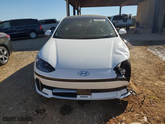 2023 Hyundai IONIQ 6 Limited with VIN KMHM54AA3PA047105, listed as a Copart auction lot 76927094 with 11024 miles and Salvage Title. Bid and sale history available at carsss.com. Image 5.