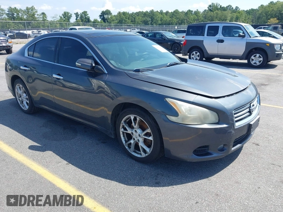 2013 Nissan Maxima SV with VIN 1N4AA5AP5DC815847, listed as a IAAI auction lot 42758399 with 168,056 mi miles and . Bid and sale history available at DreamBid. Image 1.