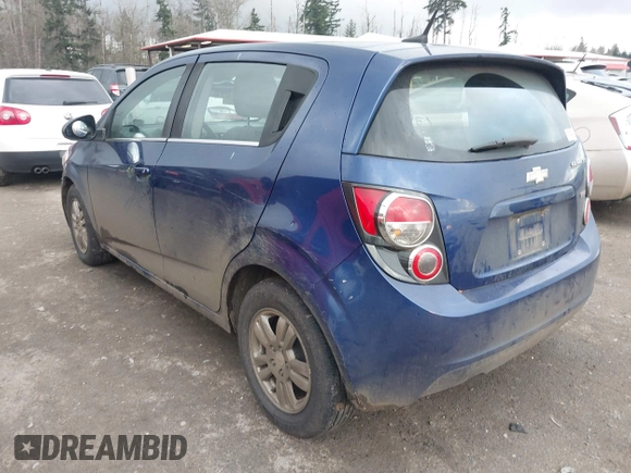 2013 Chevrolet Sonic LT with VIN 1G1JC6SB0D4205841, listed as a IAAI auction lot 41360755 with 137,150 mi miles. Bid and sale history available at carsss.com. Image 3.