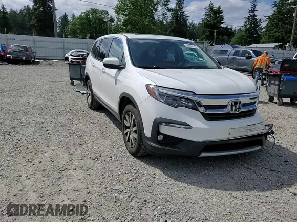 2020 Honda Pilot EX-L with VIN 5FNYF6H53LB041278, listed as a Copart auction lot 56803155 with 48,268 mi miles and Salvage title. Bid and sale history available at DreamBid. Image 14.
